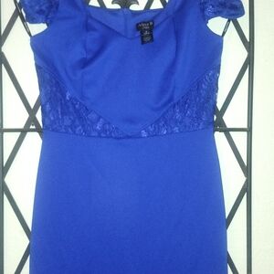 Alexia Admor Royal Blue Lace Dress